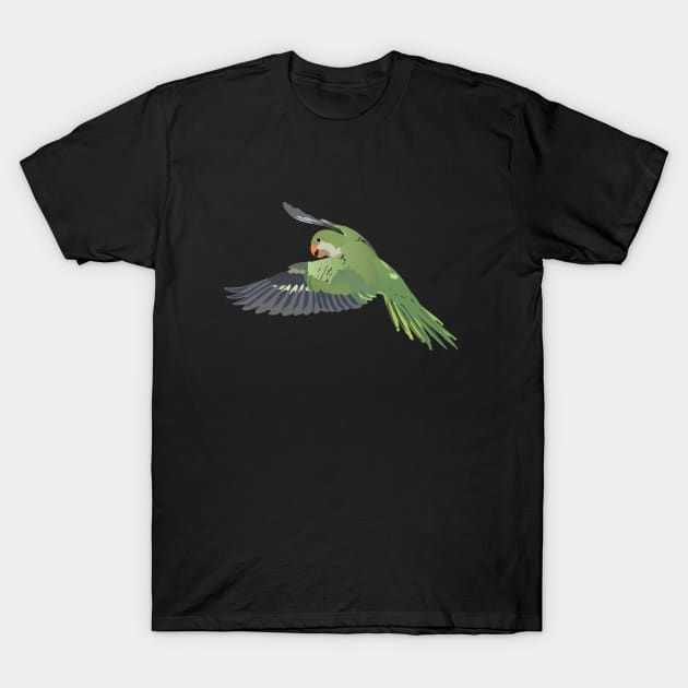 Monk Parakeet Parrot T-Shirt by NorseTech